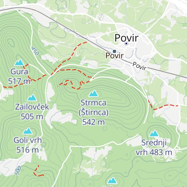Map of Strmca (Štirnca)