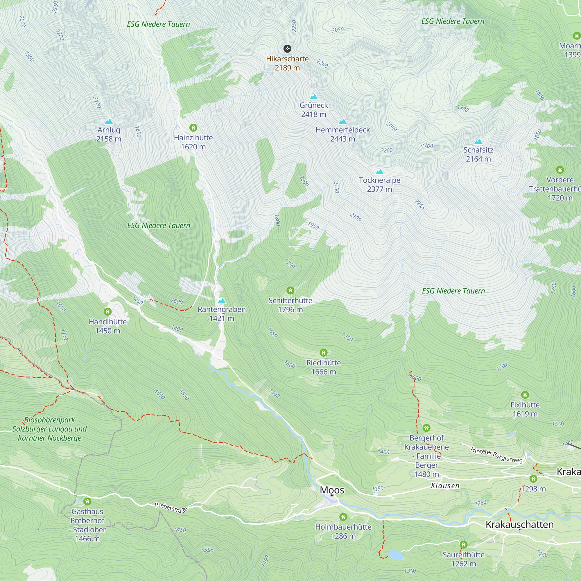Schitterhütte map