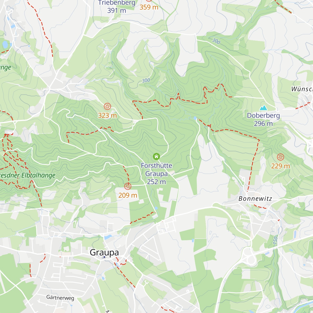 Forsthütte Graupa map