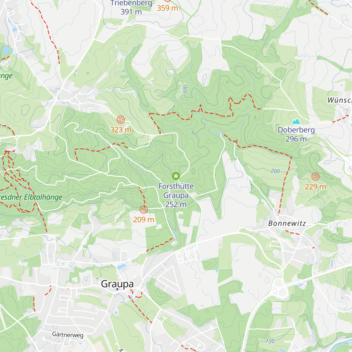 Forsthütte Graupa map