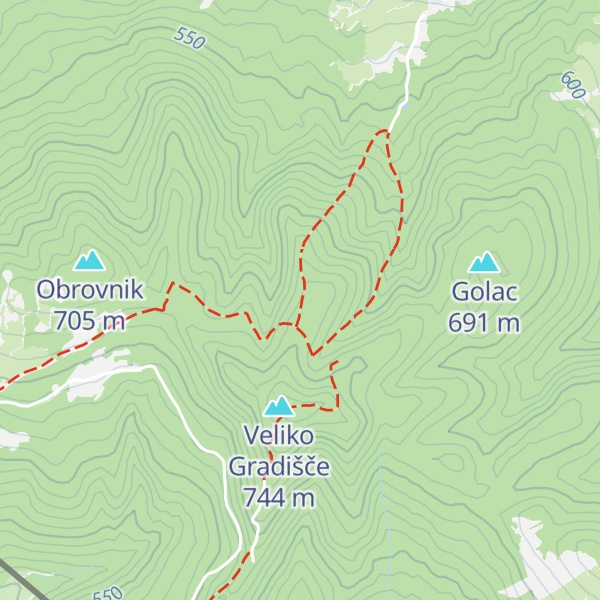 Map of Angelov vrh