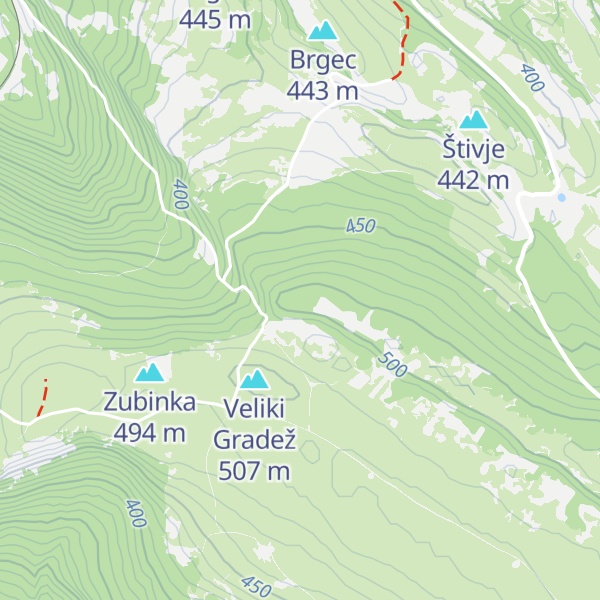 Map of Stražica
