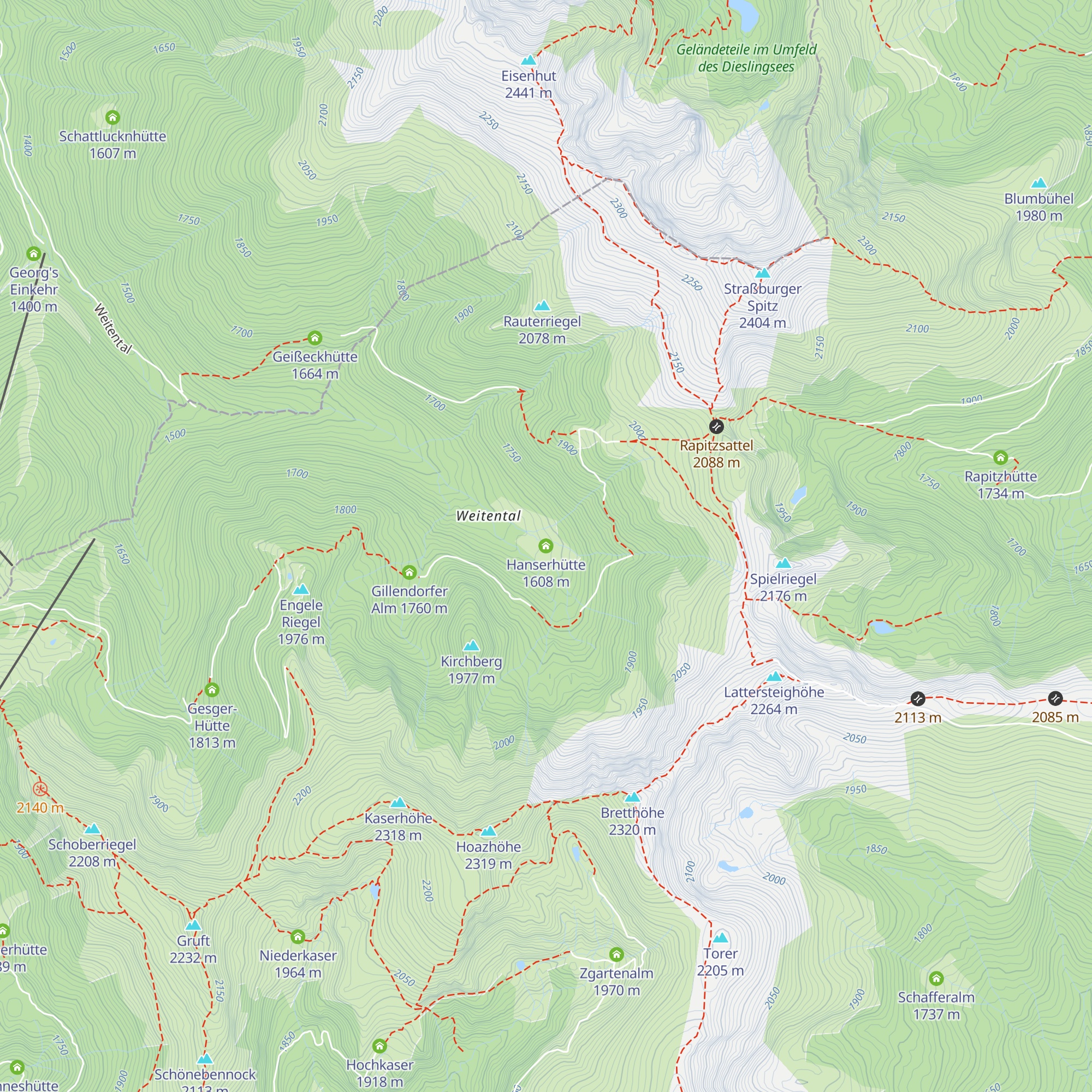 Hanserhütte map