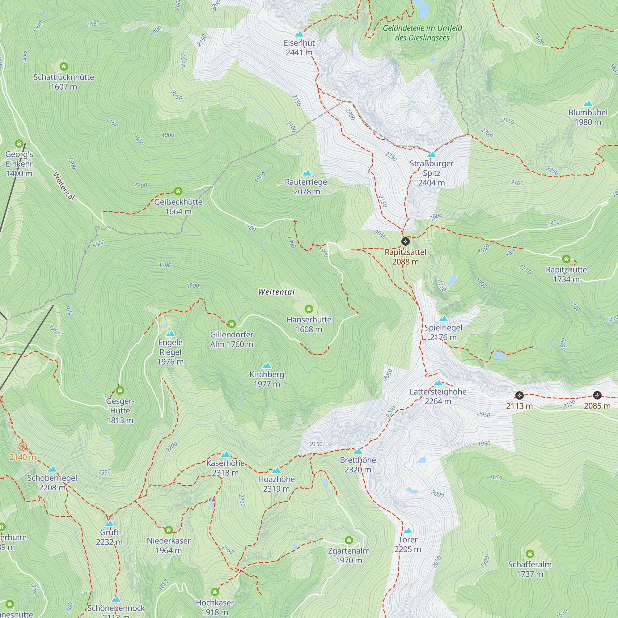 Hanserhütte map