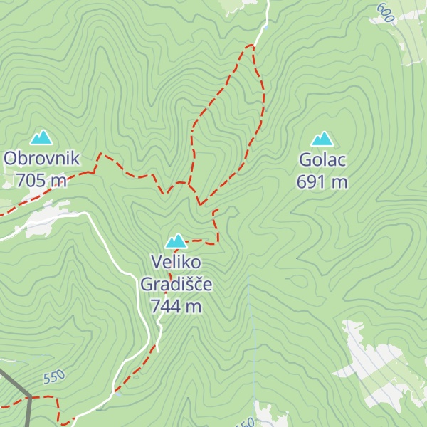 Map of Škofce