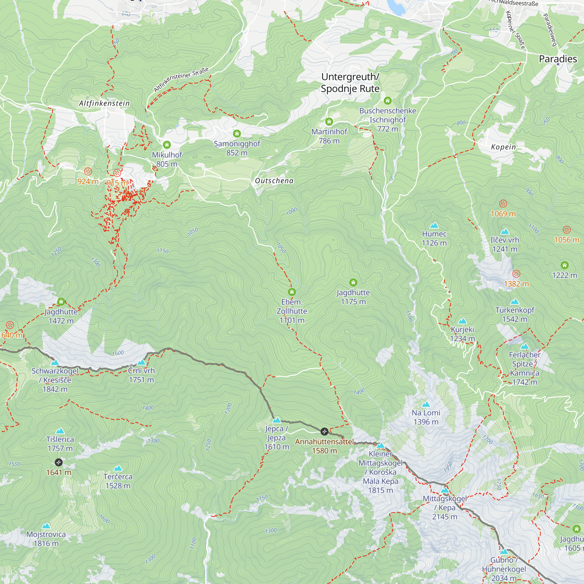 Ehem. Zollhütte map