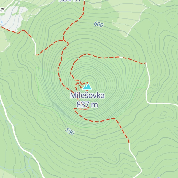 Map of Chata Milešovka