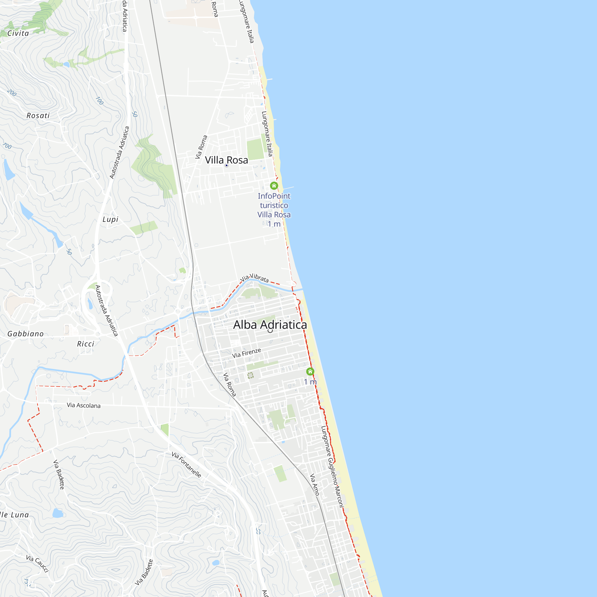 IAT, Informazione e Accoglienza Turistica map