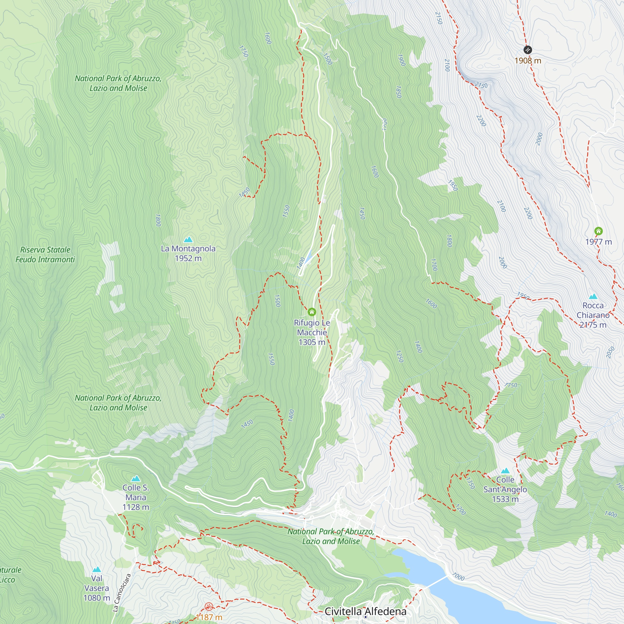 Rifugio Le Macchie map