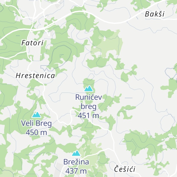 Map of Runićev breg
