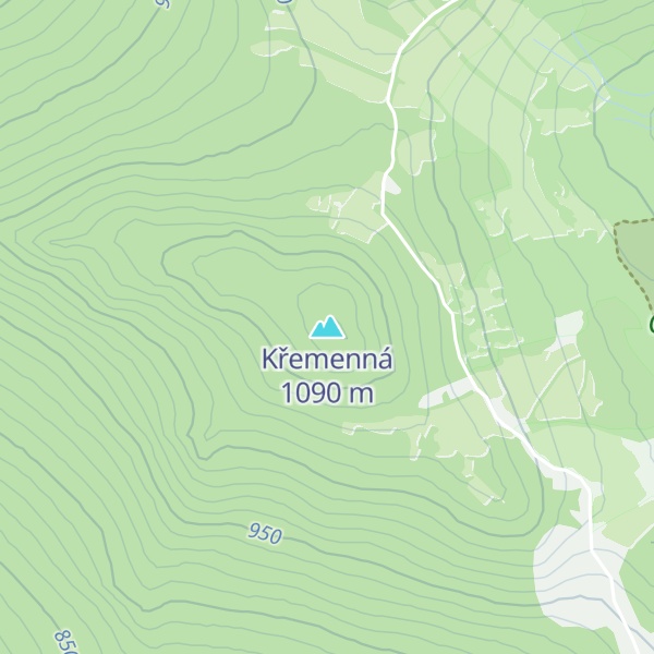 Map of Křemenná