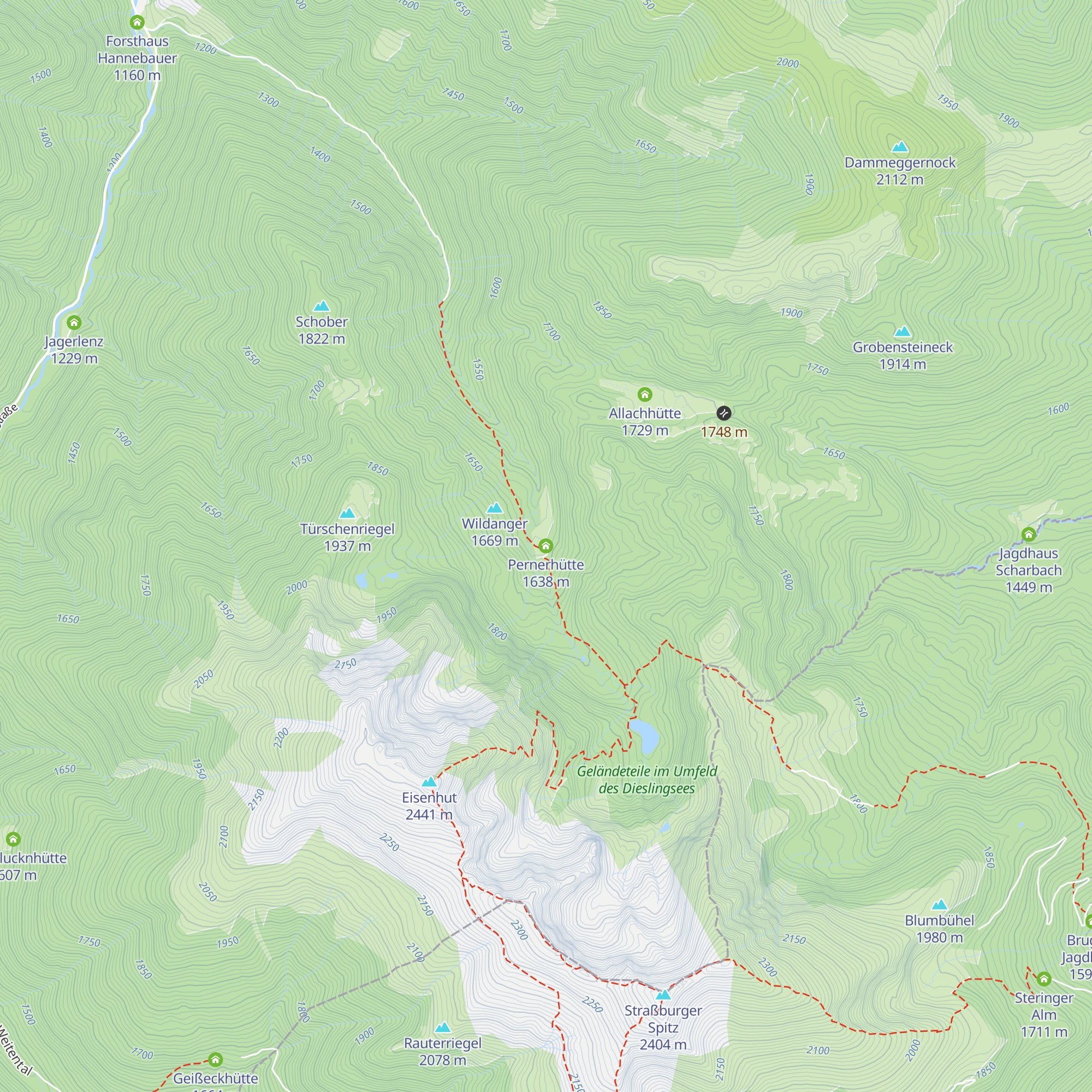 Pernerhütte map