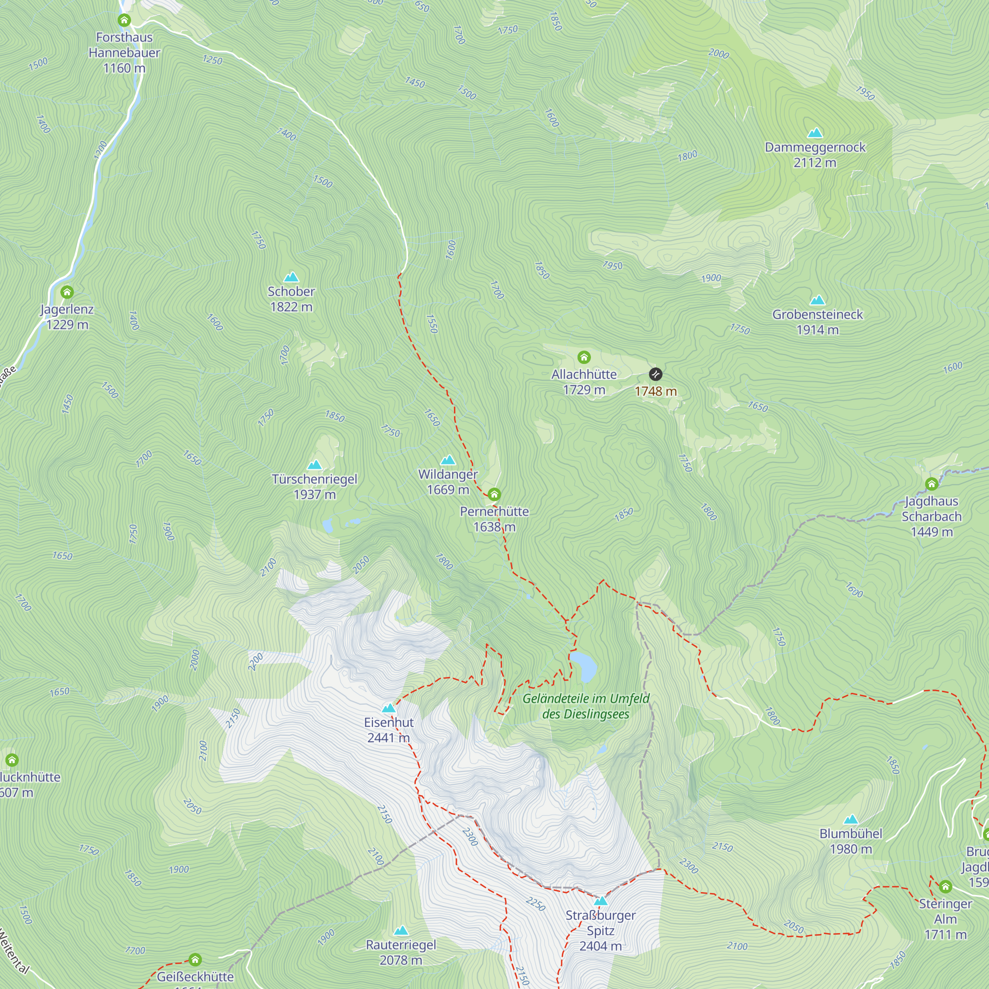 Pernerhütte map