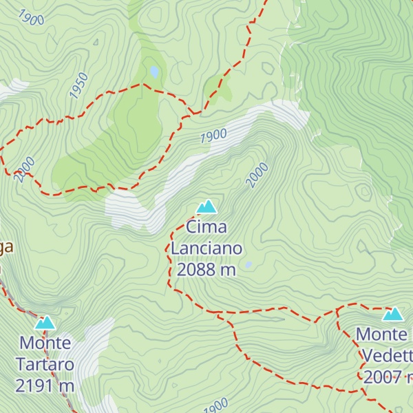 Map of Cima Lanciano