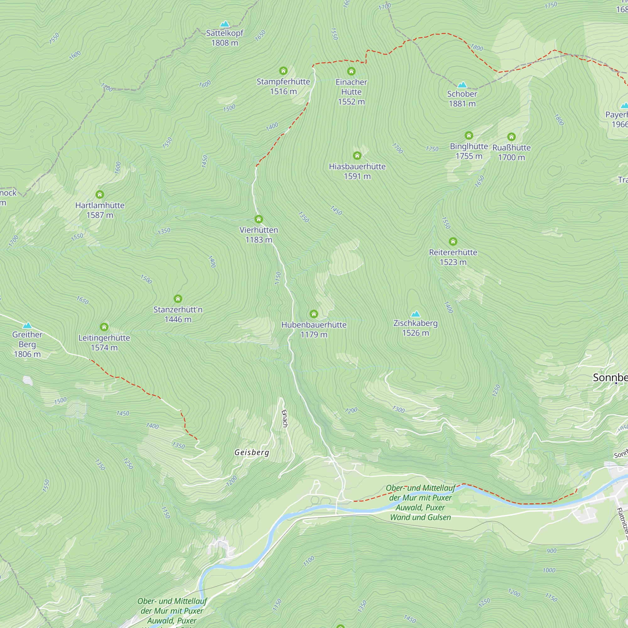 Hubenbauerhütte map