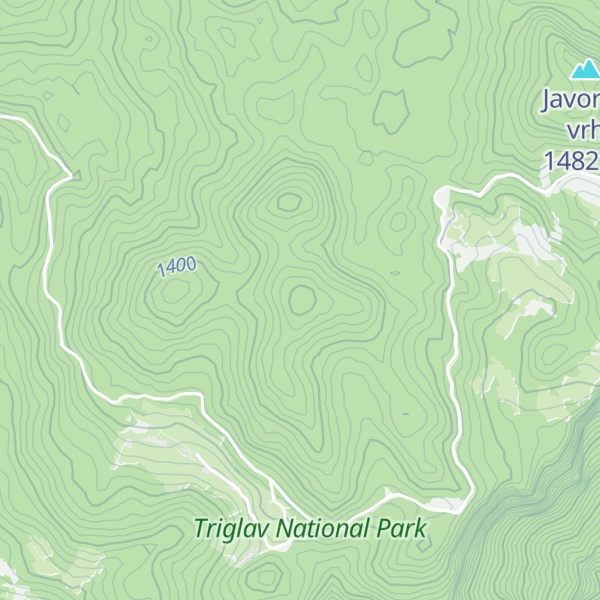 Map of Rušov vrh