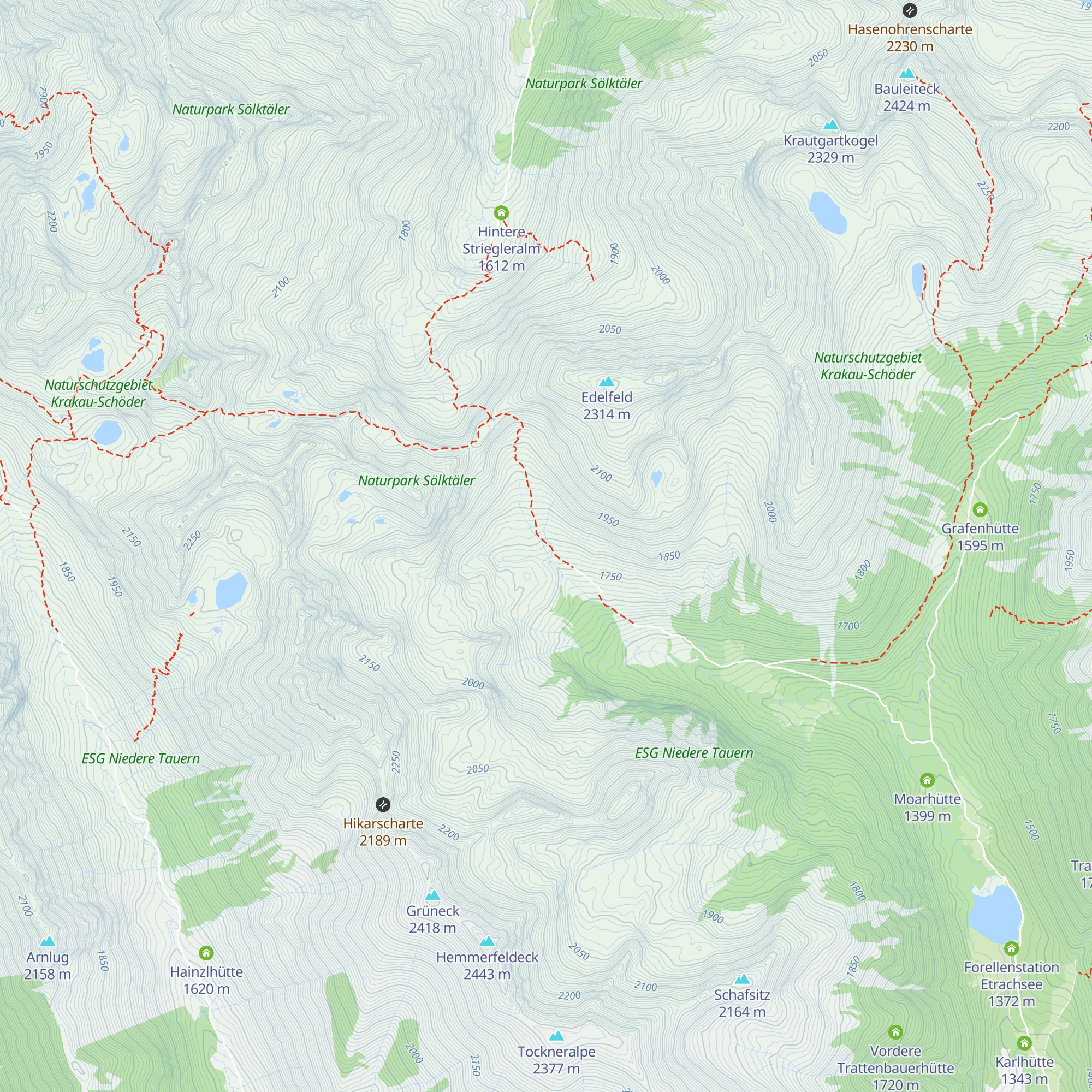Hubenbaueralm map