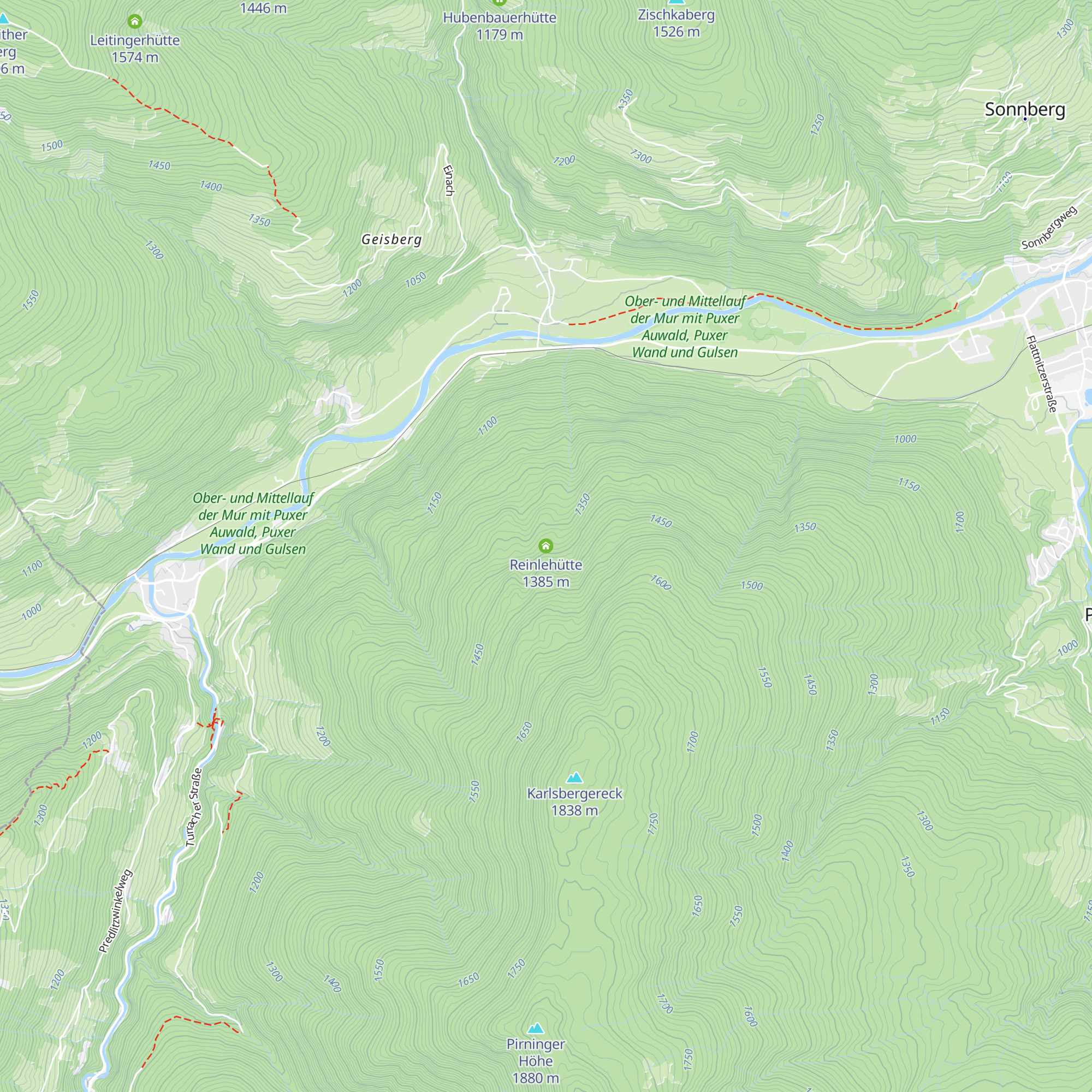 Reinlehütte map