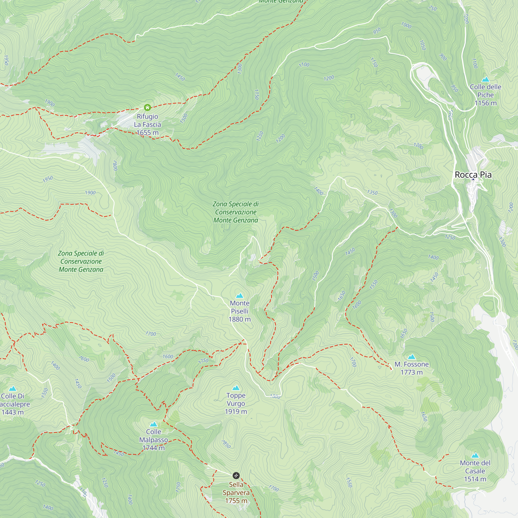 Rifugio del Pelosello map