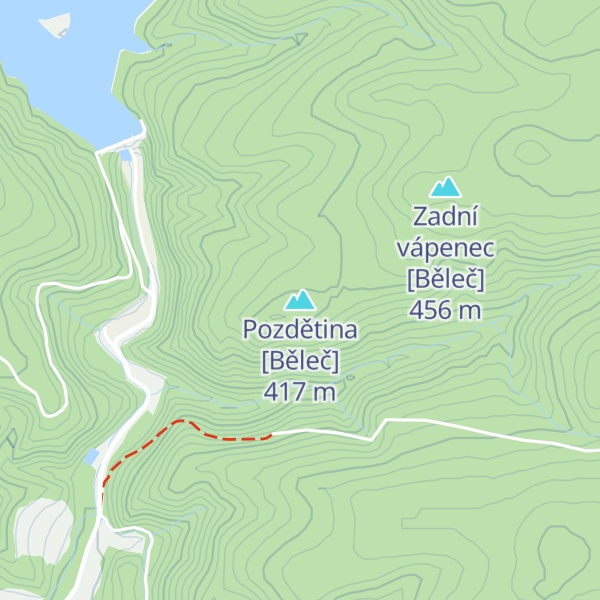 Map of Pozdětina [Běleč]