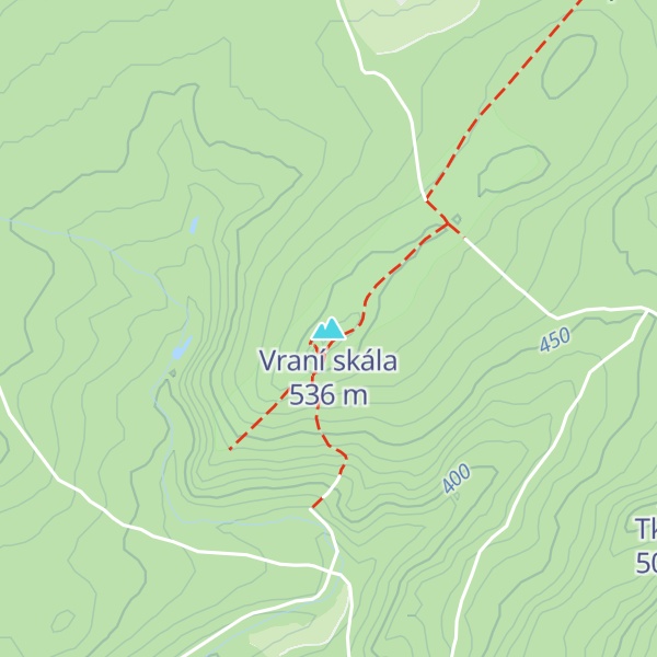Map of Vraní skála