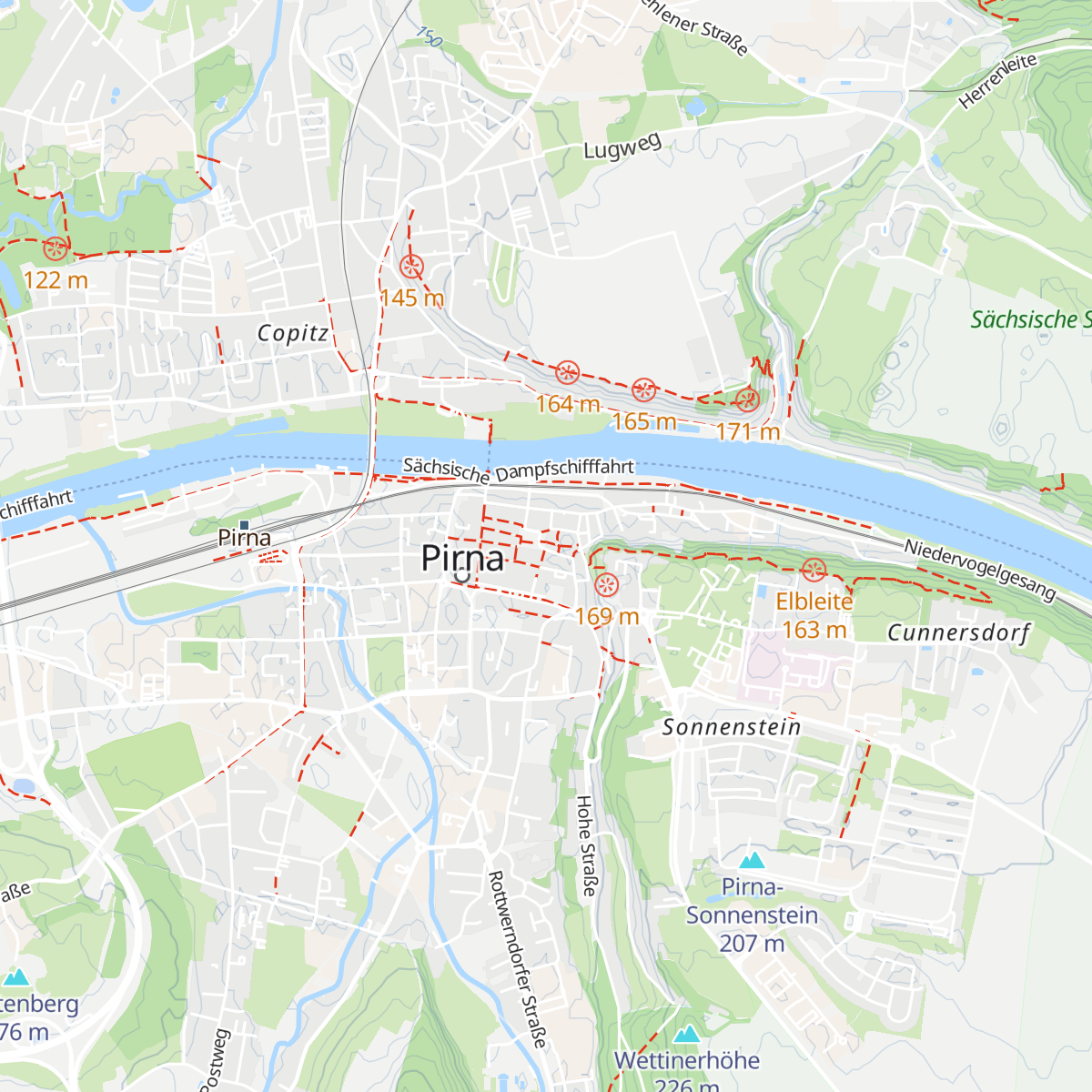 TouristService Pirna map
