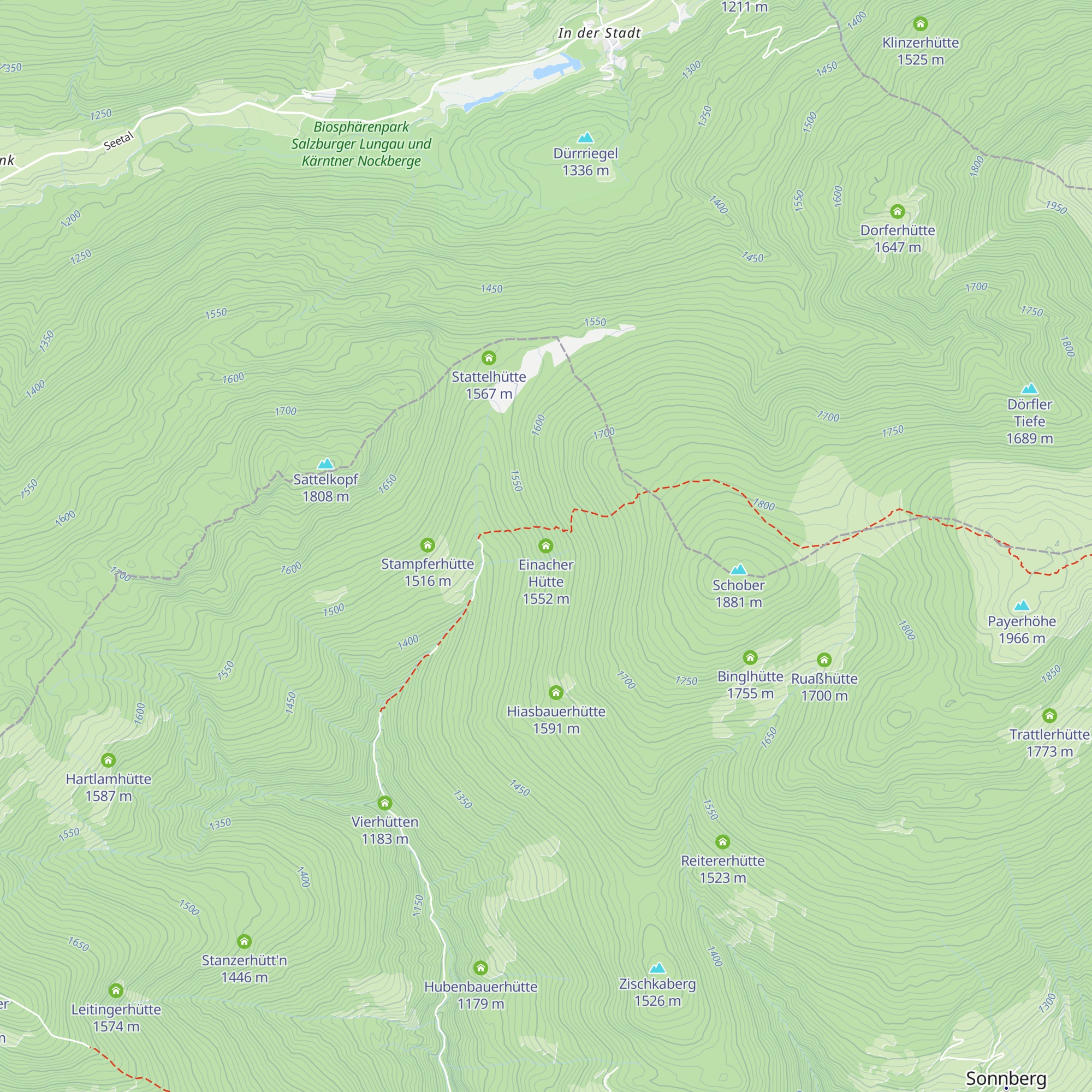 Einacher Hütte map