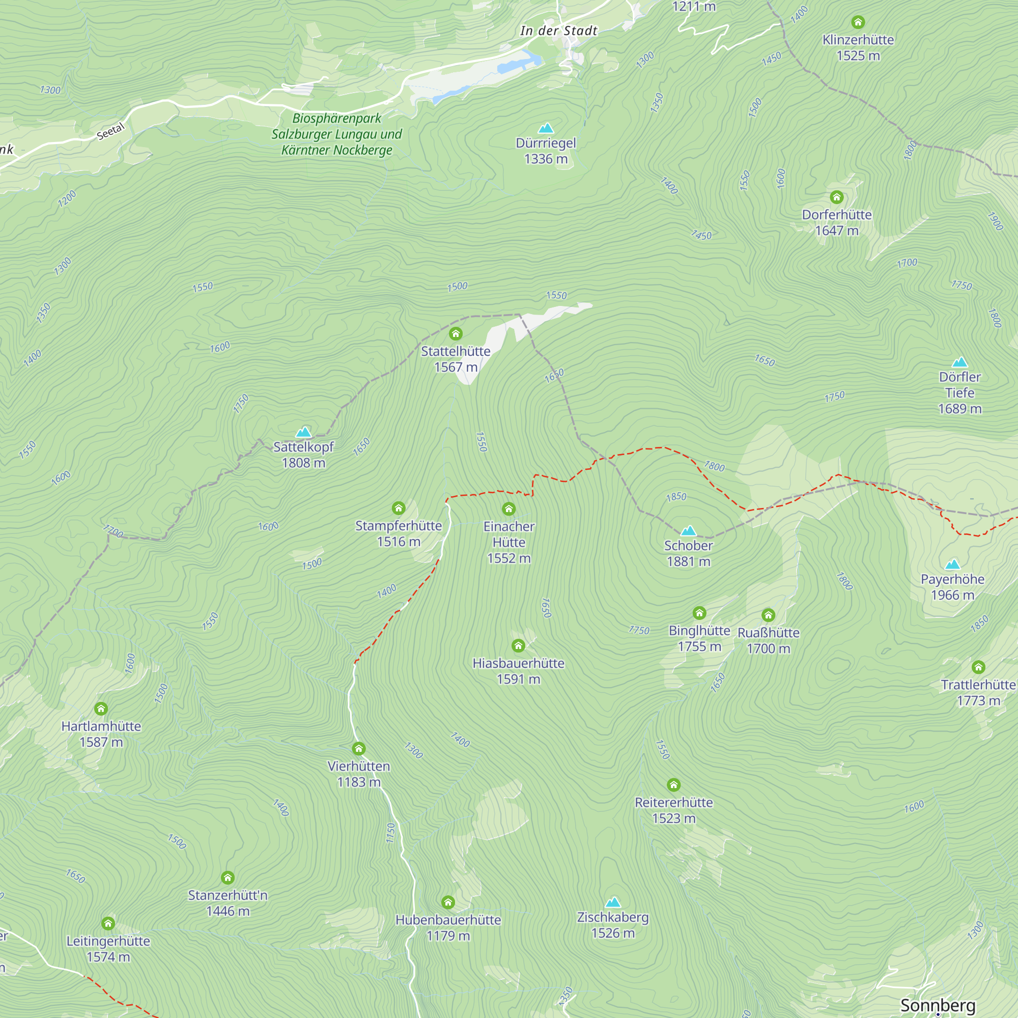 Einacher Hütte map