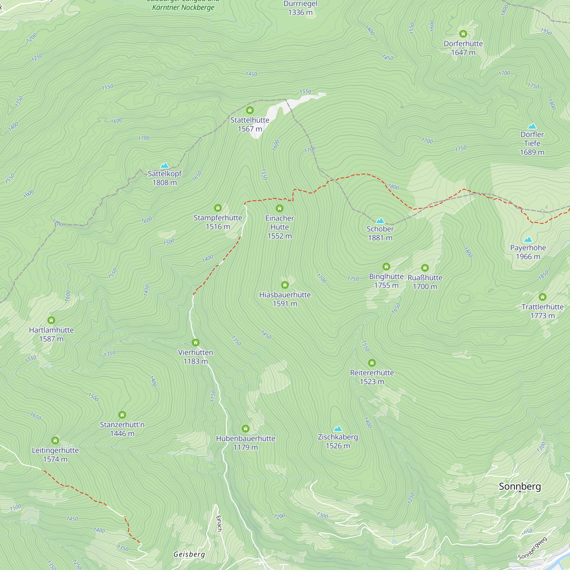 Hiasbauerhütte map
