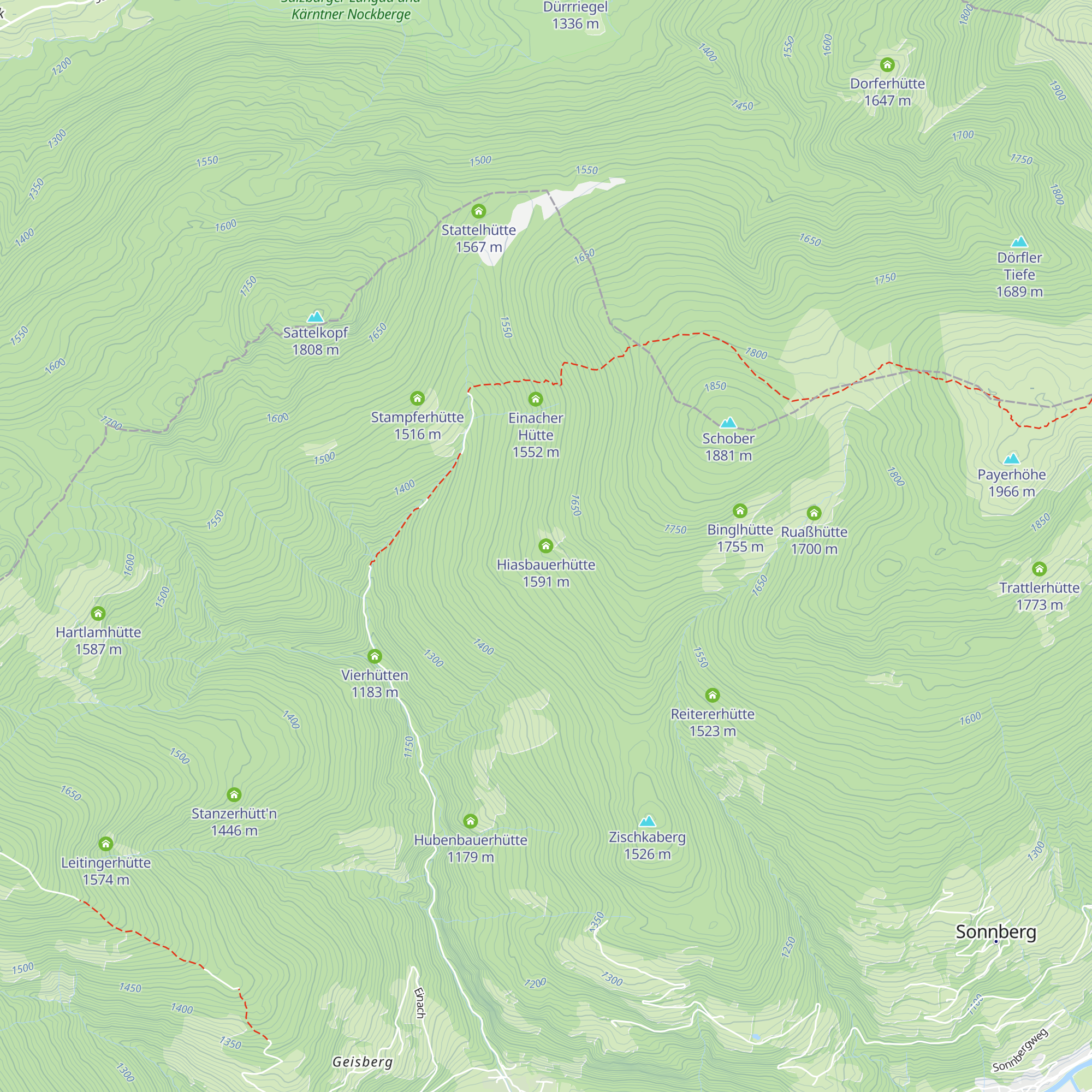 Hiasbauerhütte map