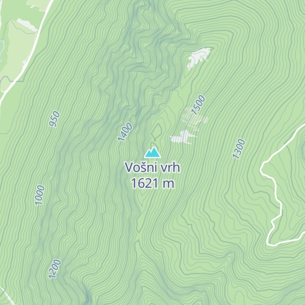Map of Vošni vrh