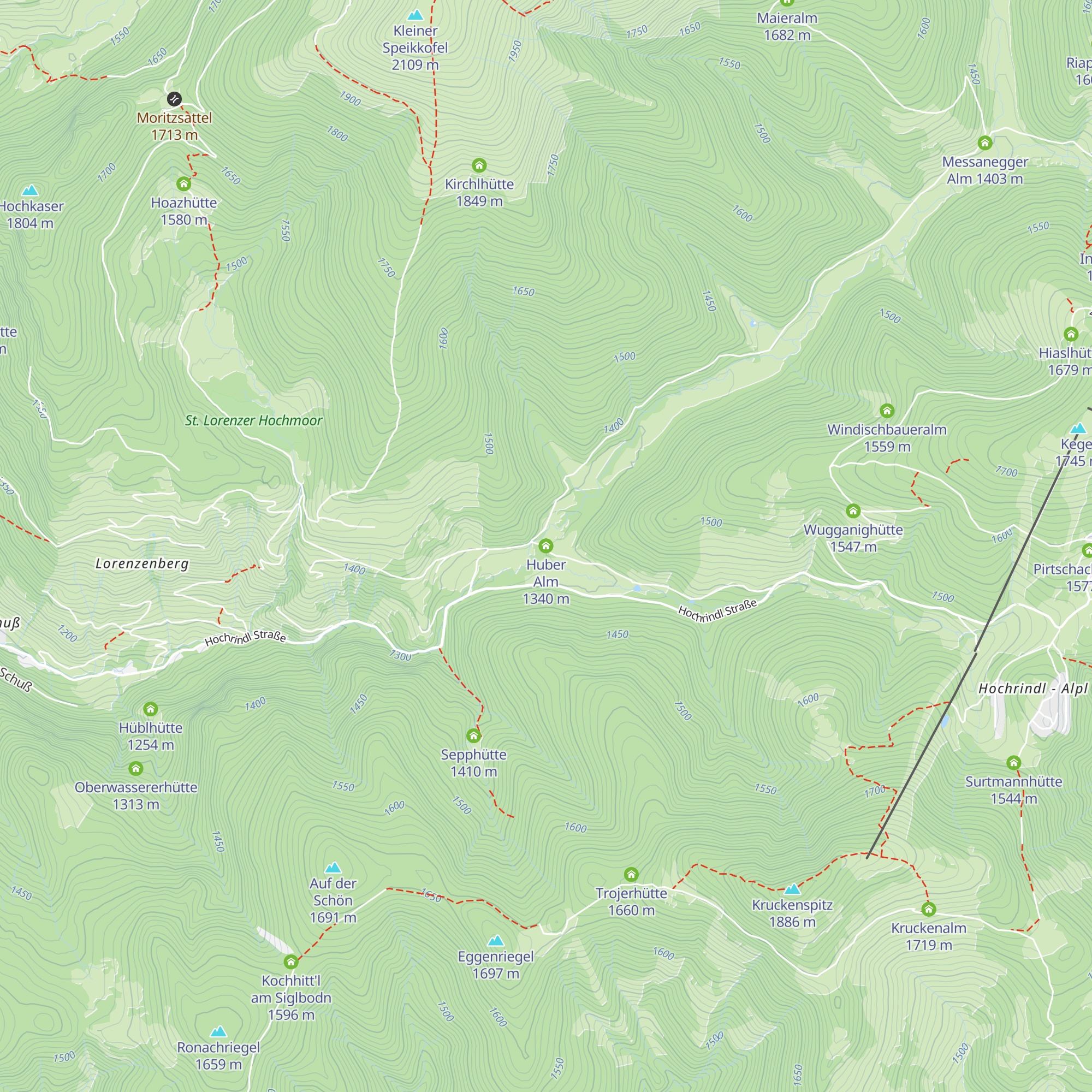 Huber Alm map