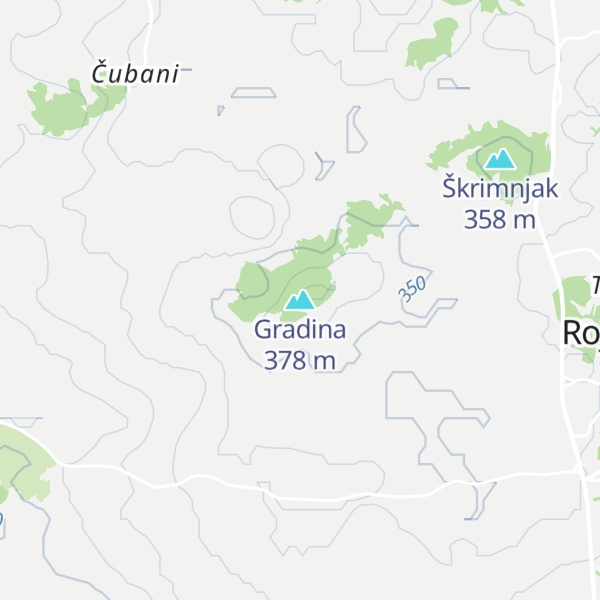 Map of Gradina