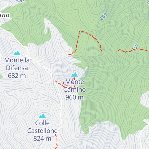 Map of Monte Camino