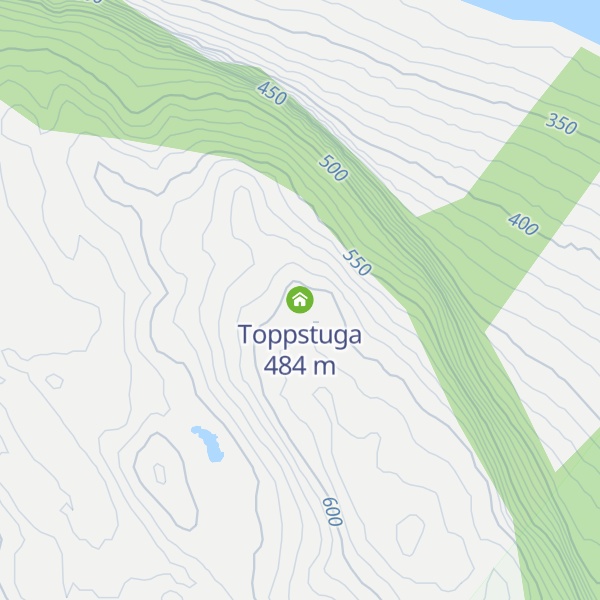Map of Toppstuga