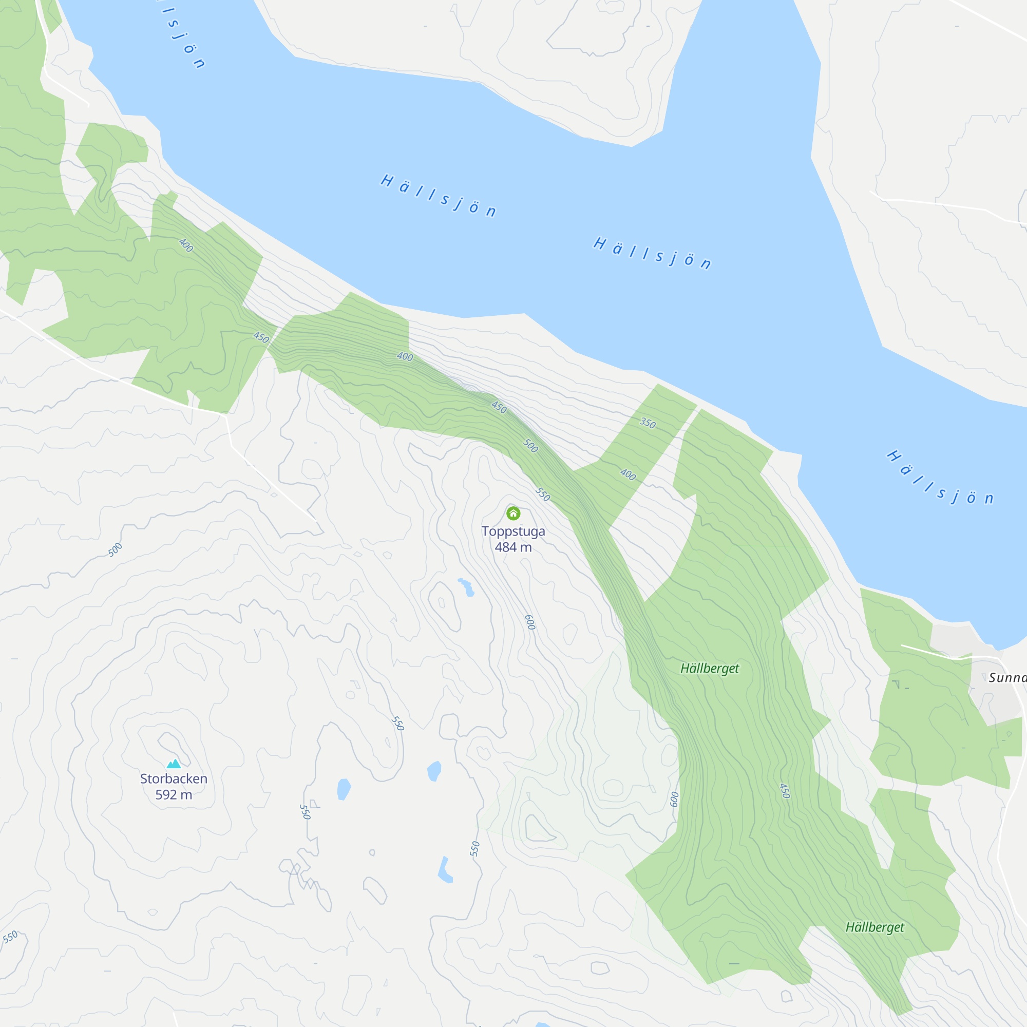 Toppstuga map