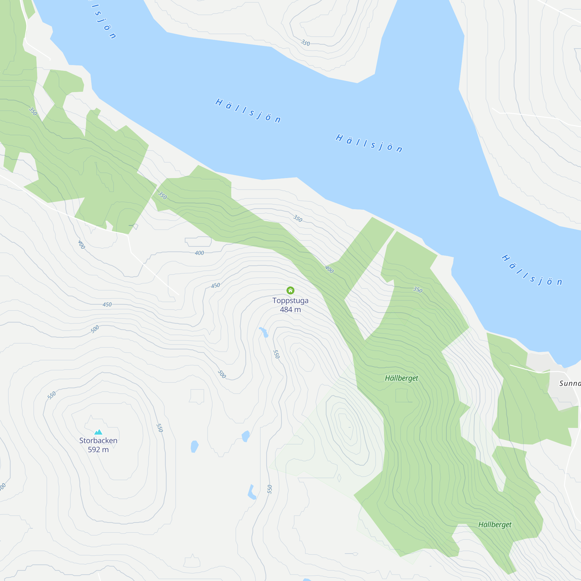 Toppstuga map