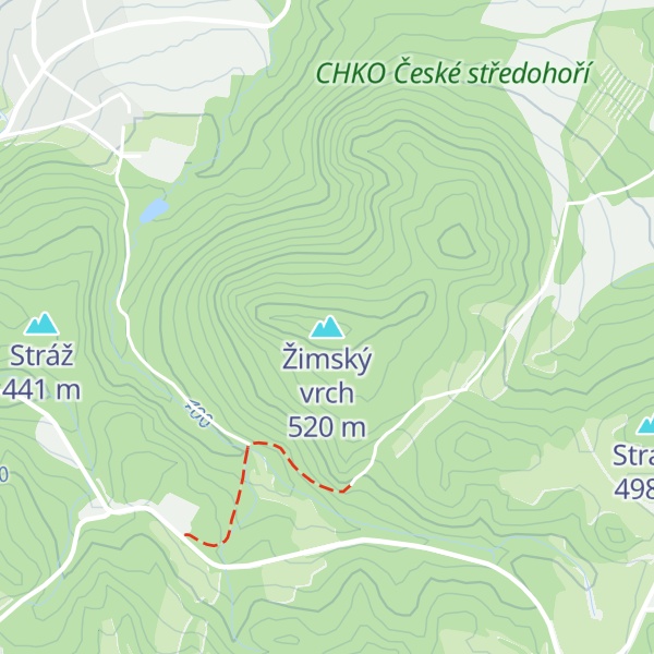 Map of Žimský vrch