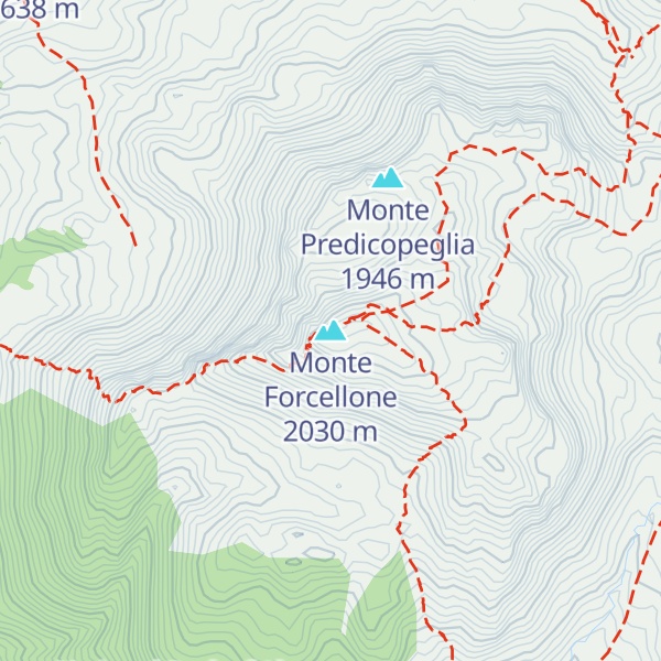 Map of Monte Forcellone