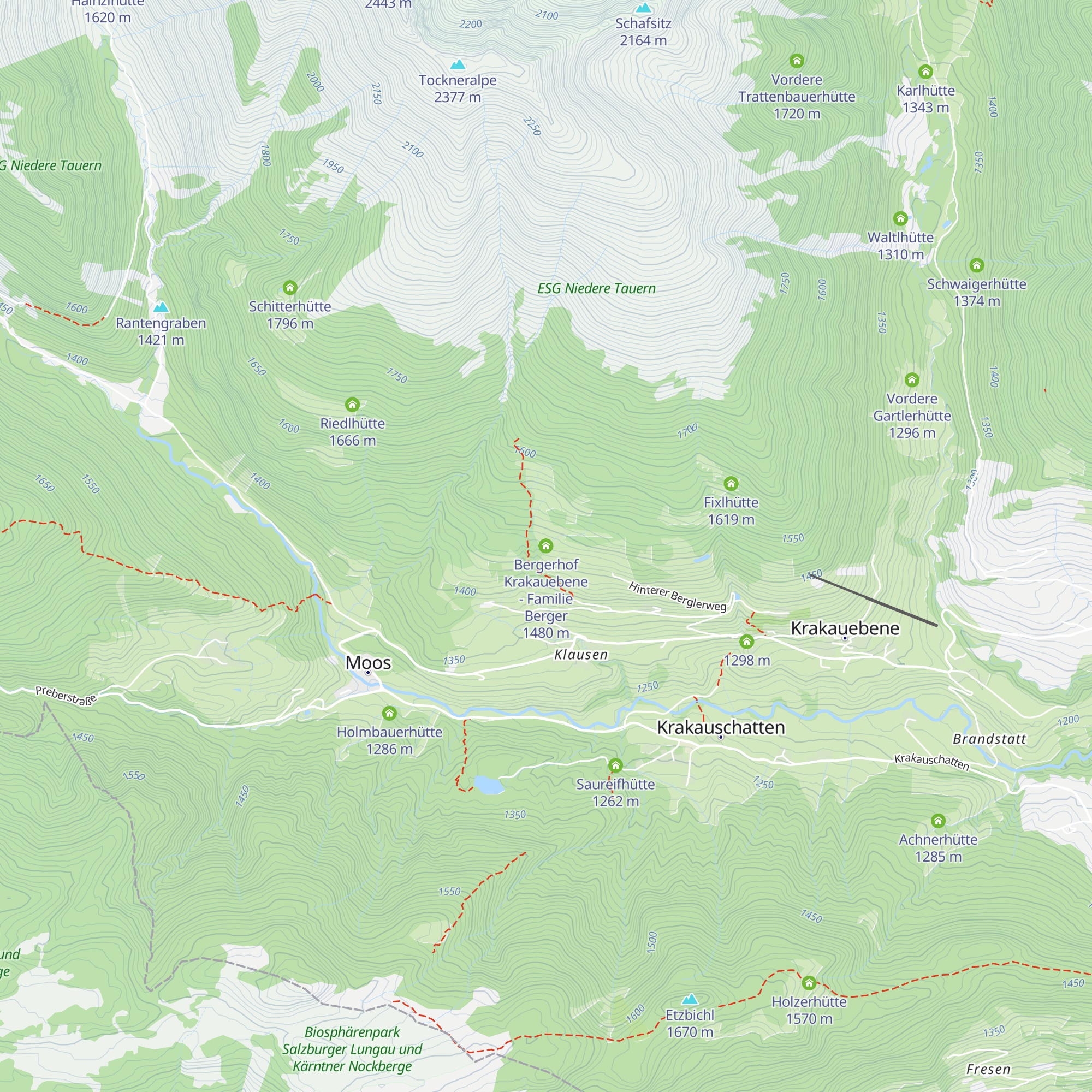 Bergerhof Krakauebene - Familie Berger map