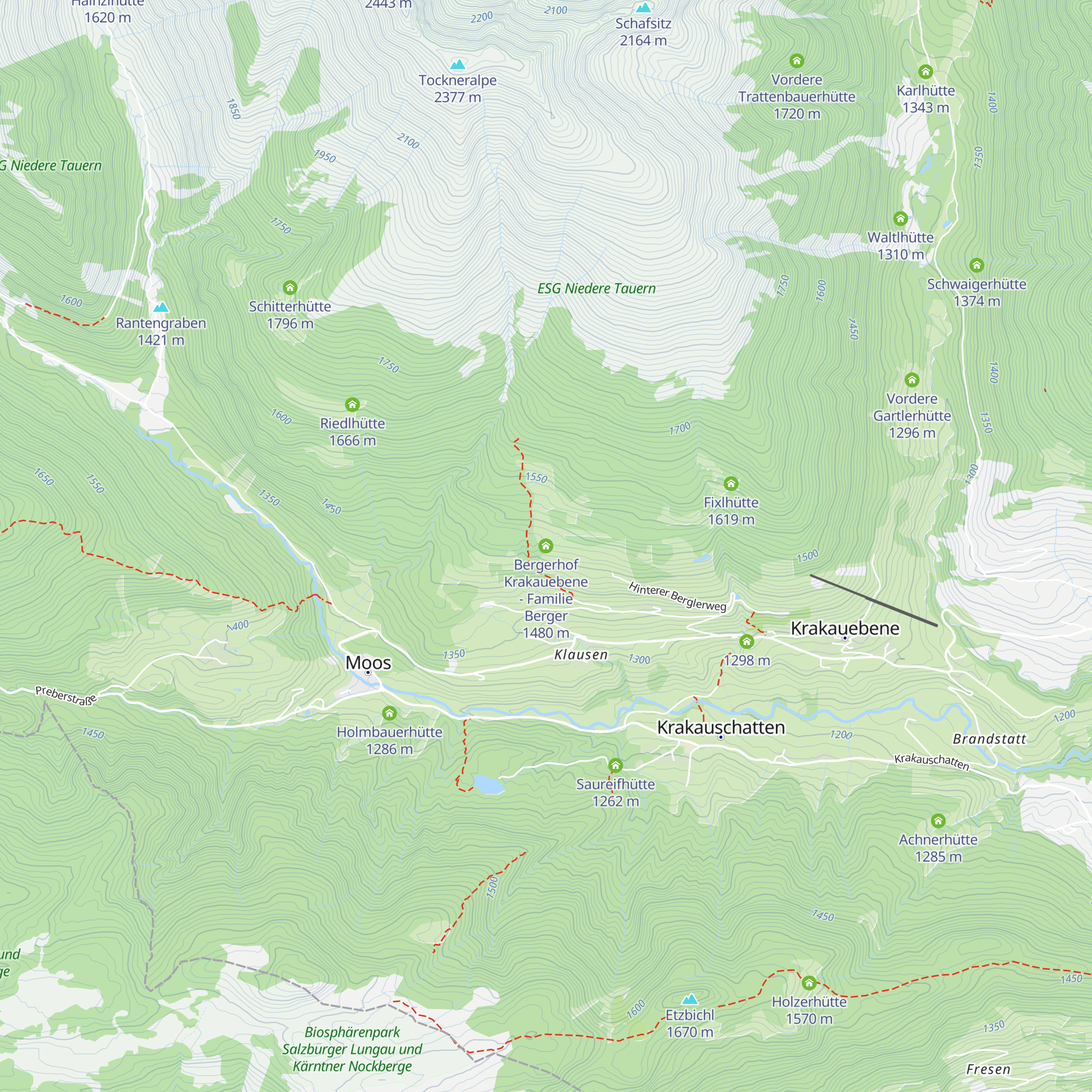 Bergerhof Krakauebene - Familie Berger map