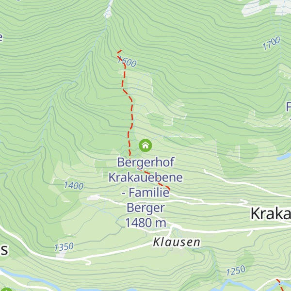 Map of Bergerhof Krakauebene - Familie Berger
