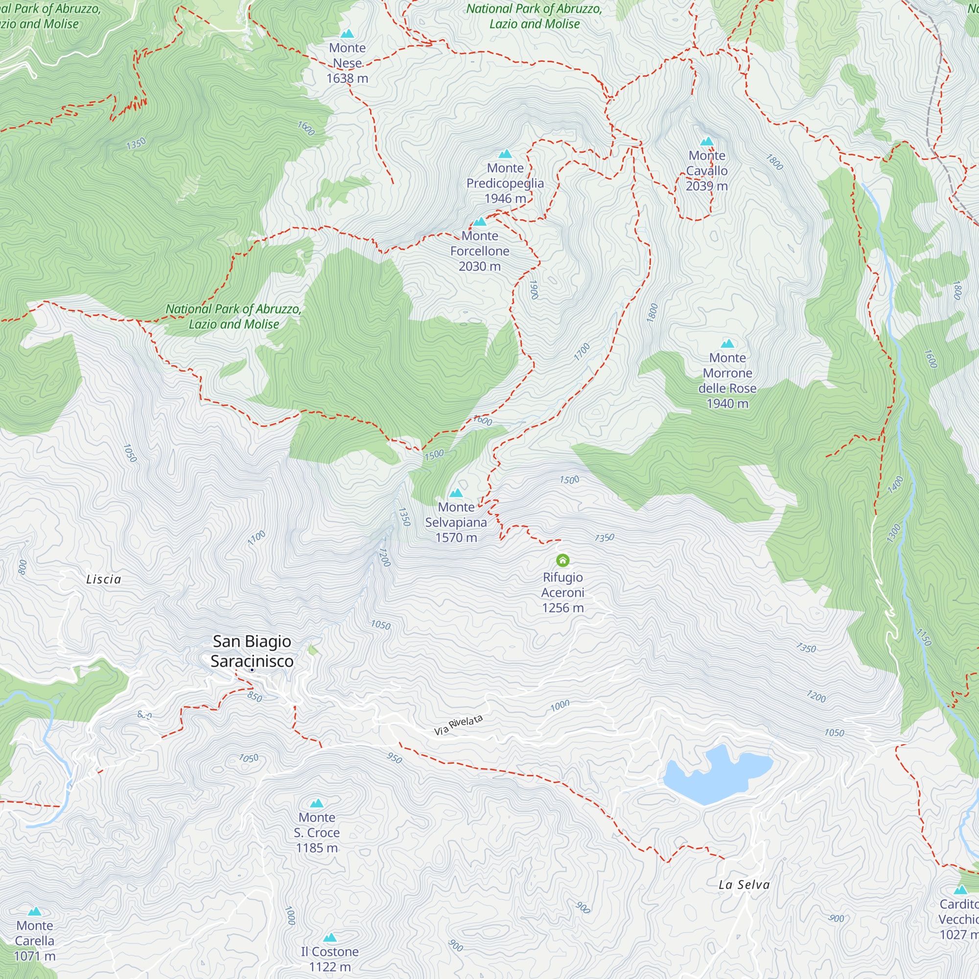 Rifugio Selvapiana map