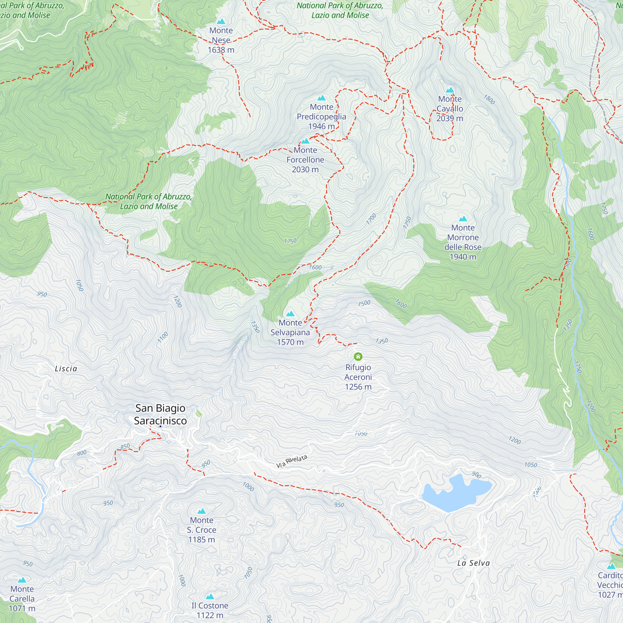Rifugio Selvapiana map
