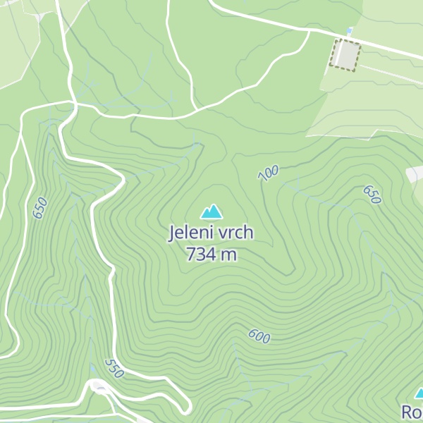 Map of Jeleni vrch