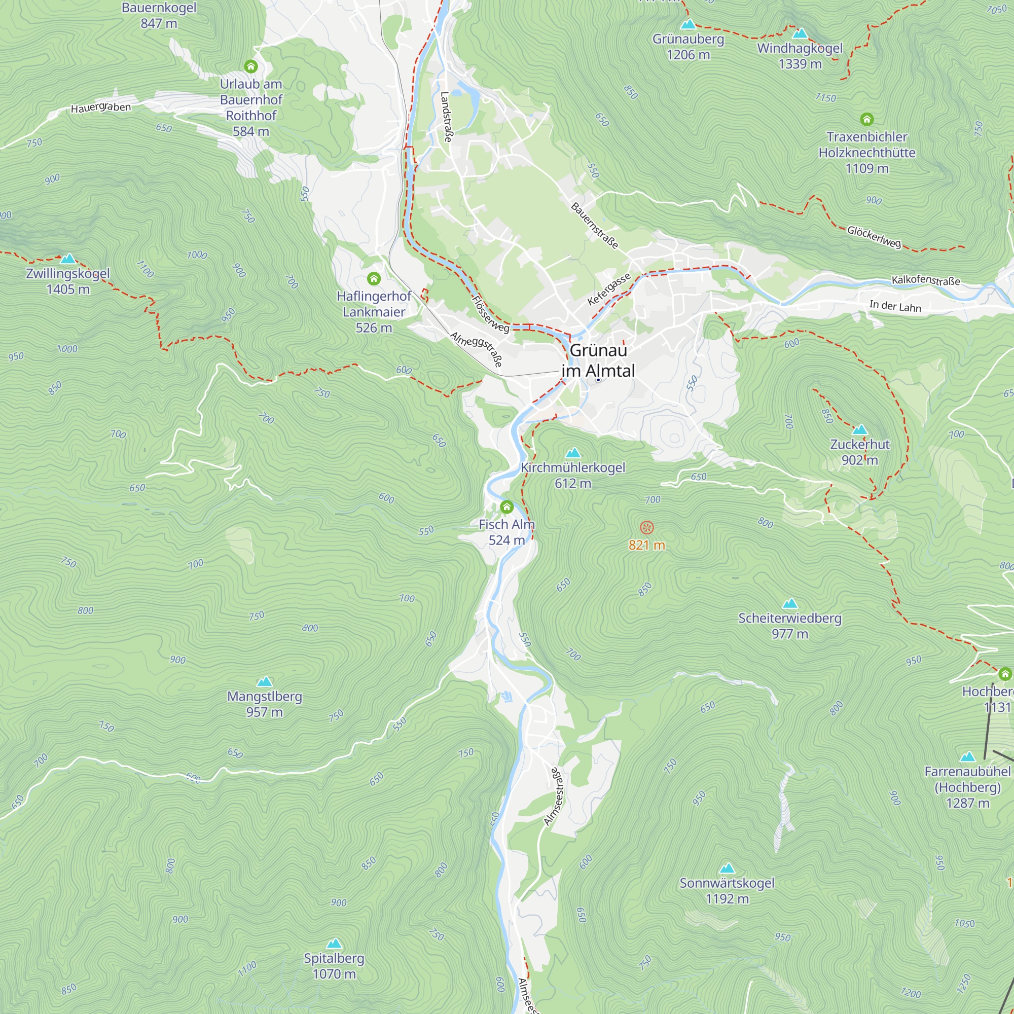 Fisch Alm map