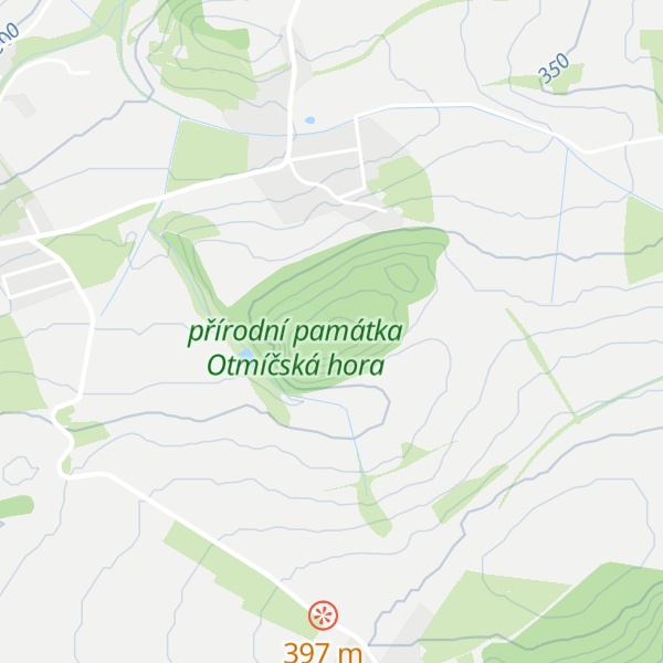 Map of Otmíčská hora