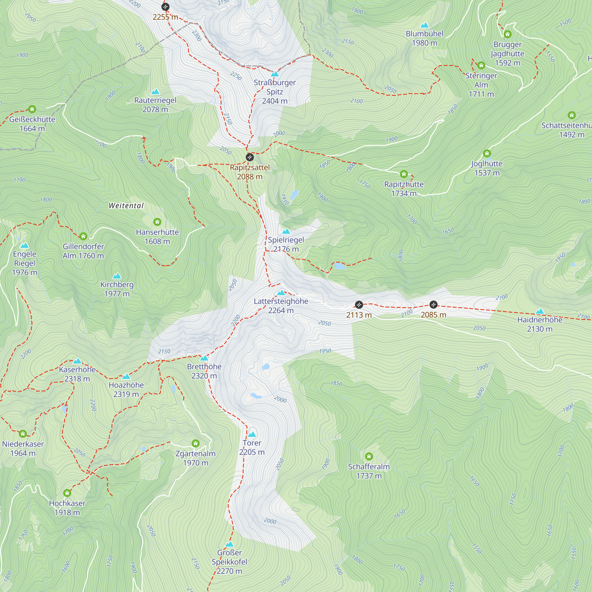 Schutzhütte Lattersteighöhe map