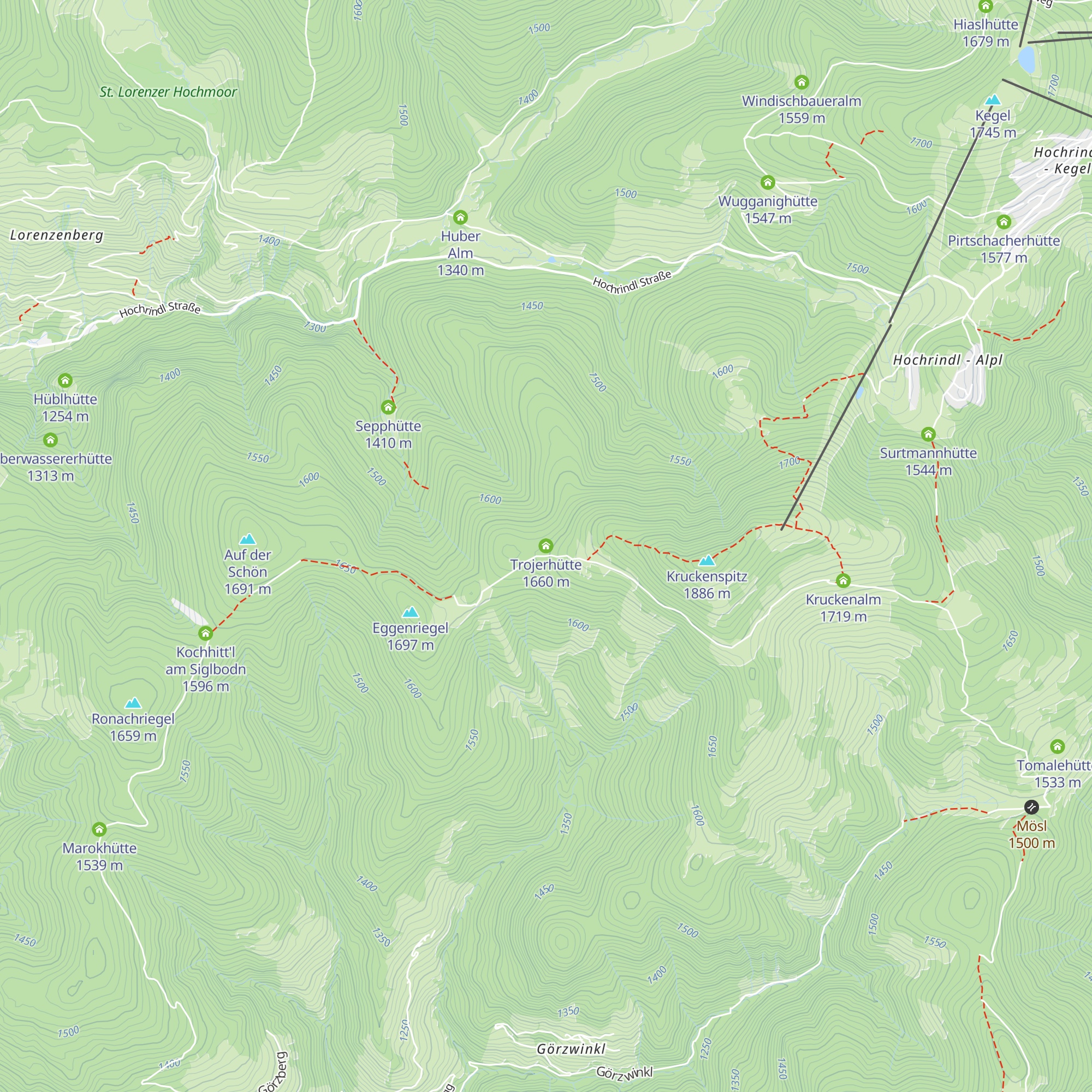 Trojerhütte map