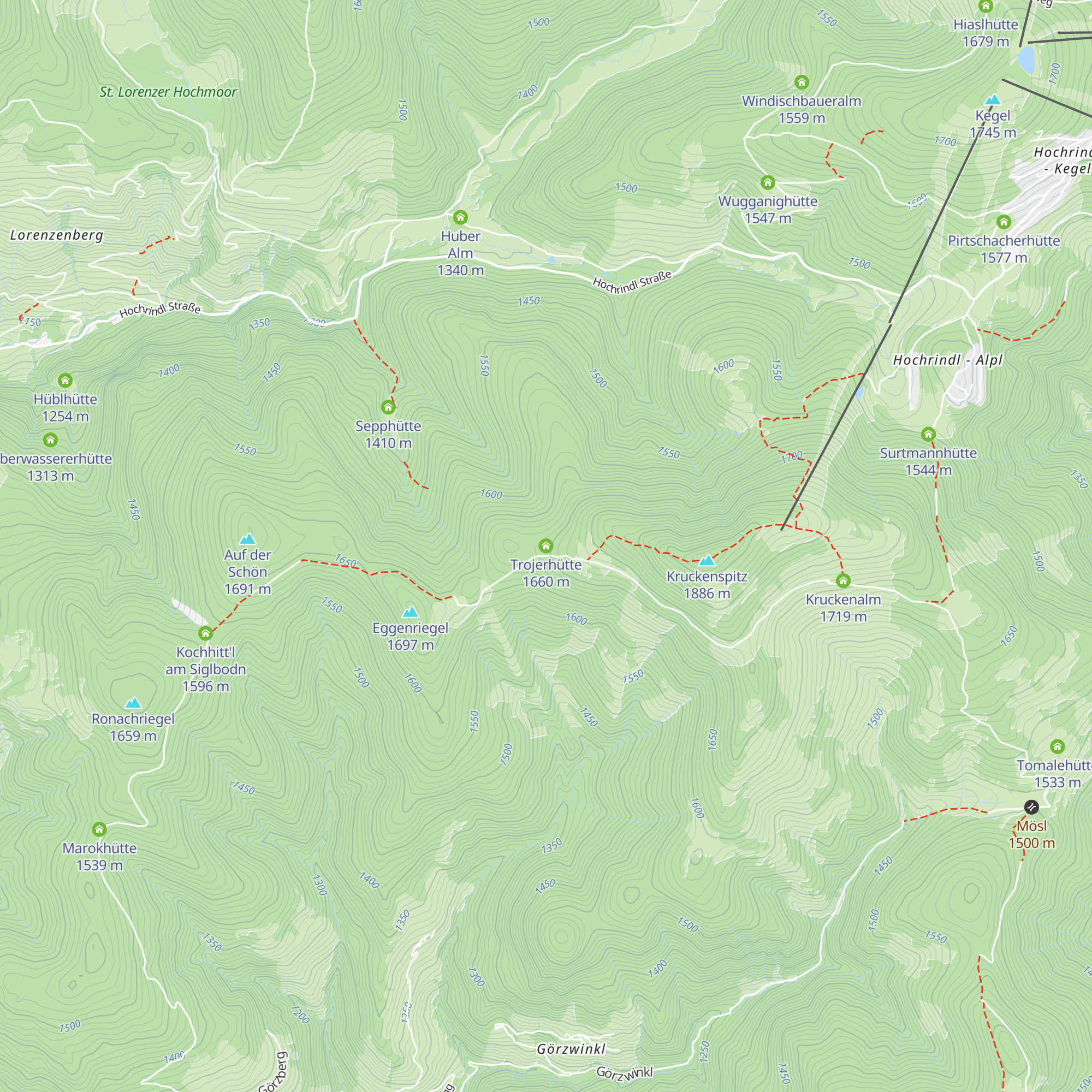 Trojerhütte map